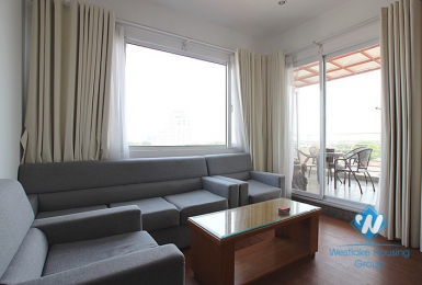 Nice Bright 2 bedroom apartment on the top floor for rent in Tay Ho, Ha Noi